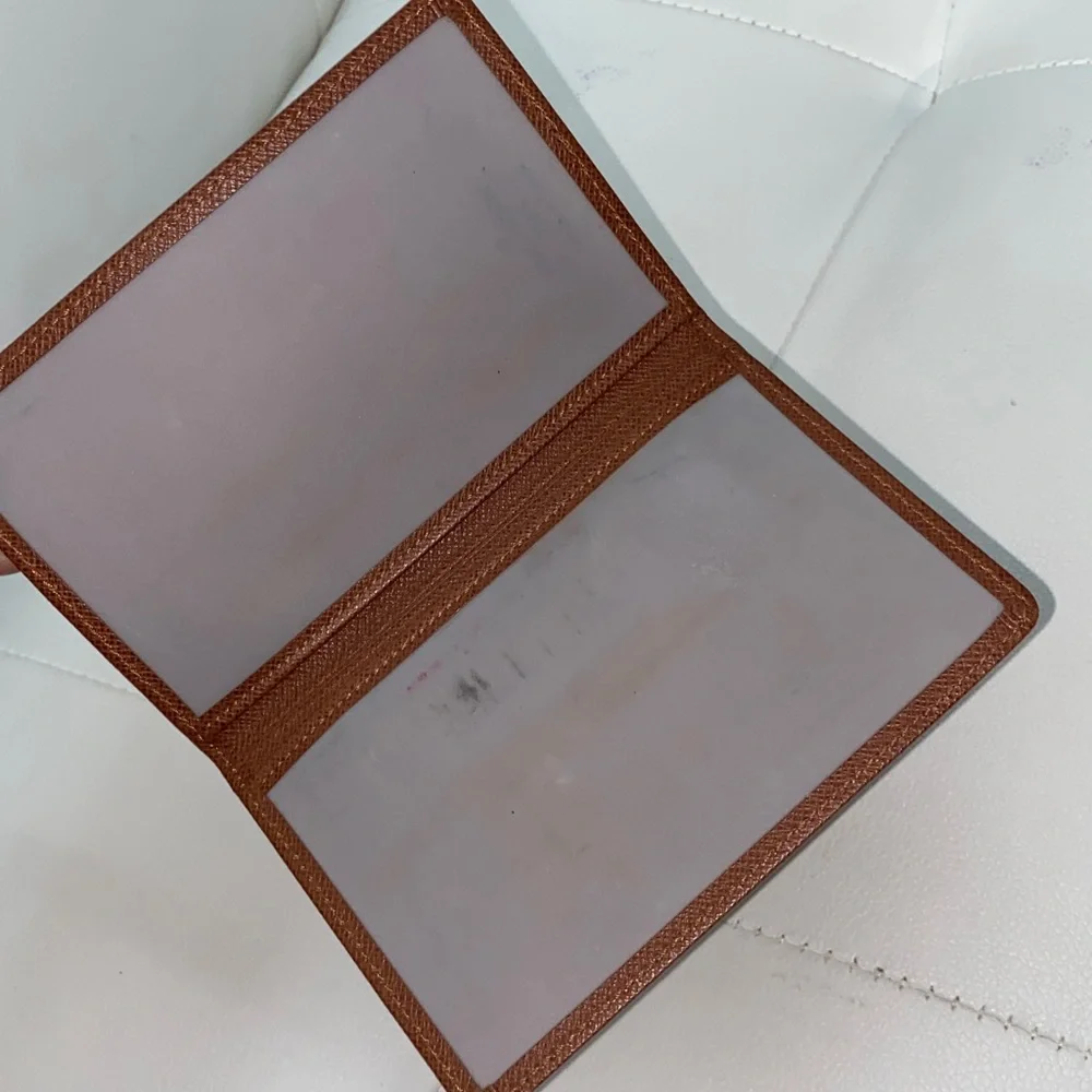 Authentic Louis Vuitton Tan Leather Card Holder